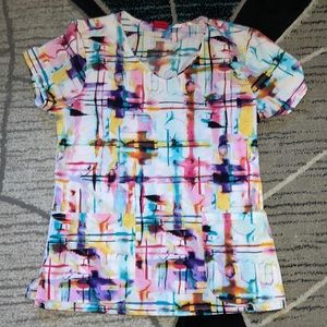 Dickies multicolor scrub top